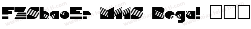 FZShaoEr-M11S Regul字体转换